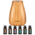 Pack diffuseur en bois et 6 huiles essentielles