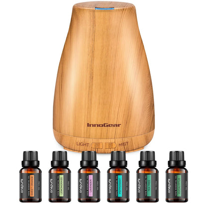 Pack diffuseur en bois et 6 huiles essentielles